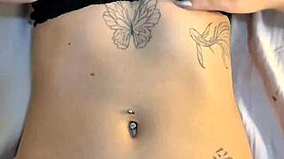 Goth College Coed's Perfect Huge Natural Tits Bounce During Passionate Homemade Sex