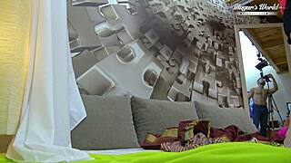 behind the scenes glimpse what happens when tiny titted nesty bares it all for intense action