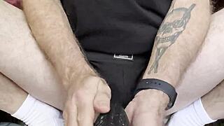 hey analaddict playing with huge buttplugs gaps ass