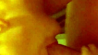 miss kelsee slurps cock then bends for cum filled pussy pound