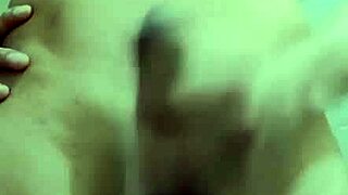 Skinny guy jerks monster cock in work bathroom solo