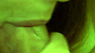 Girlfriend deep sucks my throbbing cock swallows full cum load