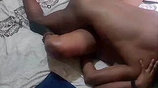 BLACK EBONY GIRLFRIEND Missionary DEEP Then SWEET DOGGY Cum Retained Part 1