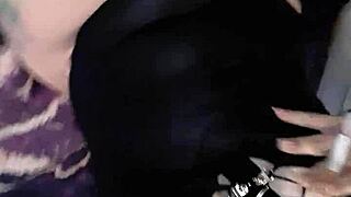Skinny Latina Lights Up in Sexy Lingerie Solo Tease