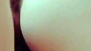 We ravage each other roughly on the bed in heated homemade passion