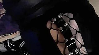 Skinny Latina Lights Up in Sexy Lingerie Solo Tease