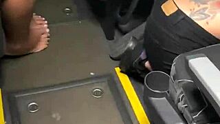 Riskiest bus sex ever public banging with big ass curvy latina watchers