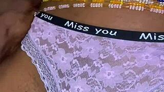 i slowly peel off my black panties in bedroom feeling sexy af
