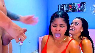 Slut stepsis slurps stepbro's cock deep