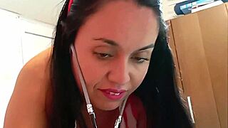 stepmom slut nurse outfit heals my cock right in bed what an epic amateur homemade fuck 😈🏥🍆