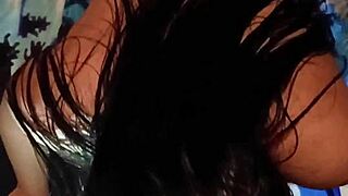 Stepdaughter sucks my cock deep before bed when wife is away!!