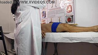 nurse sees patient's cock rise hard ready for her tight pussy ride