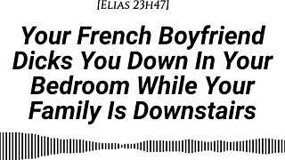 French Boyfriend's Tense Room Creampie Hush-Hush Thrill