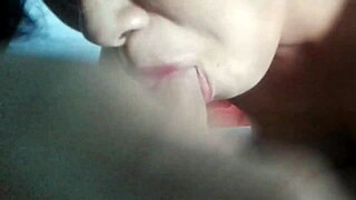 pretty shaved slut orgasms sucking my cock deep until creampie explosion!!