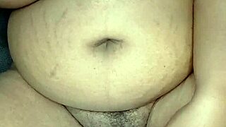 hey watch this bbw milf rub her wet fat pussy up close moaning loud