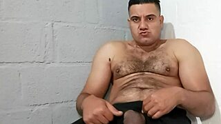 Yuri Gaúcho's Mega Brazilian Bear Cock Explodes In Thick Load Handjob!
