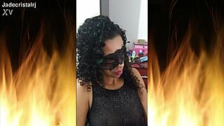 hey, check out jade's spectacular brunette curves slutty ass big tits flashing in fishnets