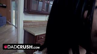 Stepdaughters Deepthroat Daddy to Save Marriage in Taboo 3some Cowgirl Ride