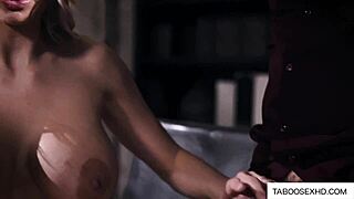 Husband Watches Wife Creampied Deep by Horny Doctor in Hospital Room