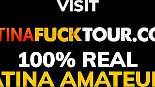 colombian neighbor slut shakes ass then takes rough pussy pounding