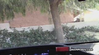 Blonde job seeker blows stranger's cock outdoors instead