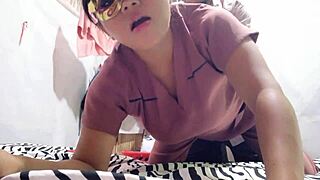 Sexy stepdaughter chats dirty bent over doggystyle daddy pounding her tight