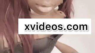 how much cum can this 9-inch tranny cock drain from you?