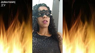 hey, check out jade's spectacular brunette curves slutty ass big tits flashing in fishnets