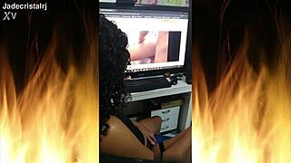 hey, check out jade's spectacular brunette curves slutty ass big tits flashing in fishnets