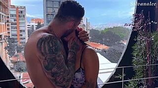 milf colombian beauty ridden first time by brazilian stud's giant cock in wild session