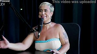 just joana's sheer red tease in fire cast highlights sensual play