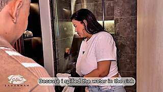 savannah watson as busty latina maid seduces boss in steamy encounter for promotion