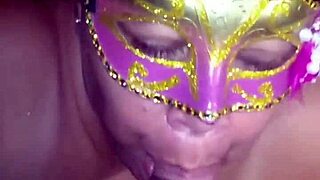 Latina bbw puta deepthroats huge cock gagging and milking every drop of cum