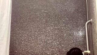 barbie's fat ass bounces wildly on monster cock as couple fucks hard in steamy shower