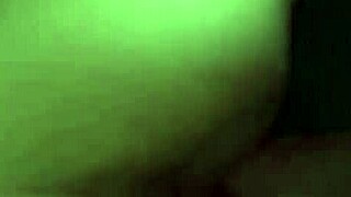 This couple's big round ass beauty takes a fresh load right on her cheeks