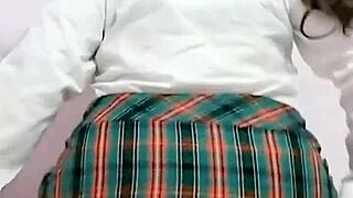 my wet chochito cums hard after skool masturbatin