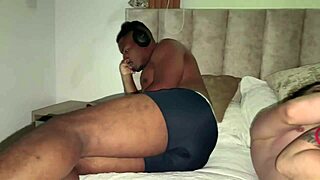 latina bbw huge tits rides two bbc cocks dark pov interracial trio squirt