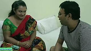 beautiful young indian wife with shaved pussy gets creampied doggystyle by impotent husband on ranch