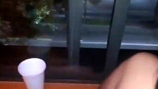 Friend's mom sneaks anal fuck past oblivious husband