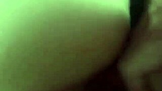 This couple's big round ass beauty takes a fresh load right on her cheeks