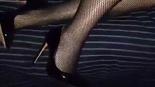 she struts in those sexy heels turning heads everywhere