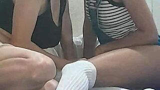 lagorditasquirting & ceresexo lesbian fun turns threesome with cameraman 😈💦🔥👩‍❤️‍👩