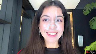 can you cum on my face first date public street walk with sloppy blowjob?