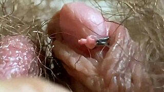 Extreme Close-Up Giantess Fetish Reveals Huge Hairy Clit Vagina