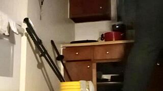 petite girlfriend's big natural tits bounce during intense workout pov