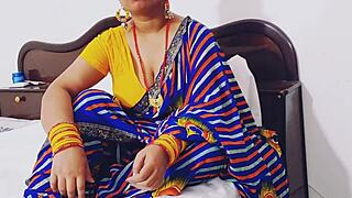 naughty indian bhabhi's dirty talk sex ride with dever