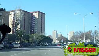 amateur teen mei picks up street guy for rough interracial doggy cowgirl 😈 we film it all