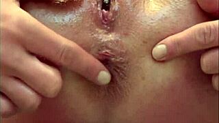 WATCH HER GAPE ANAL WITH FINGERS AND GRAPE TOYS WHILE SQUIRTING!