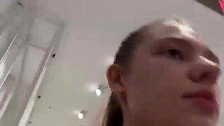 Crazy Public Fingering Makes Her Squirt Hard!