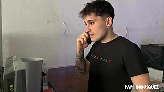 hot italian eva fay shows up horny, gets fucked hard and swallows every drop in papi's studio